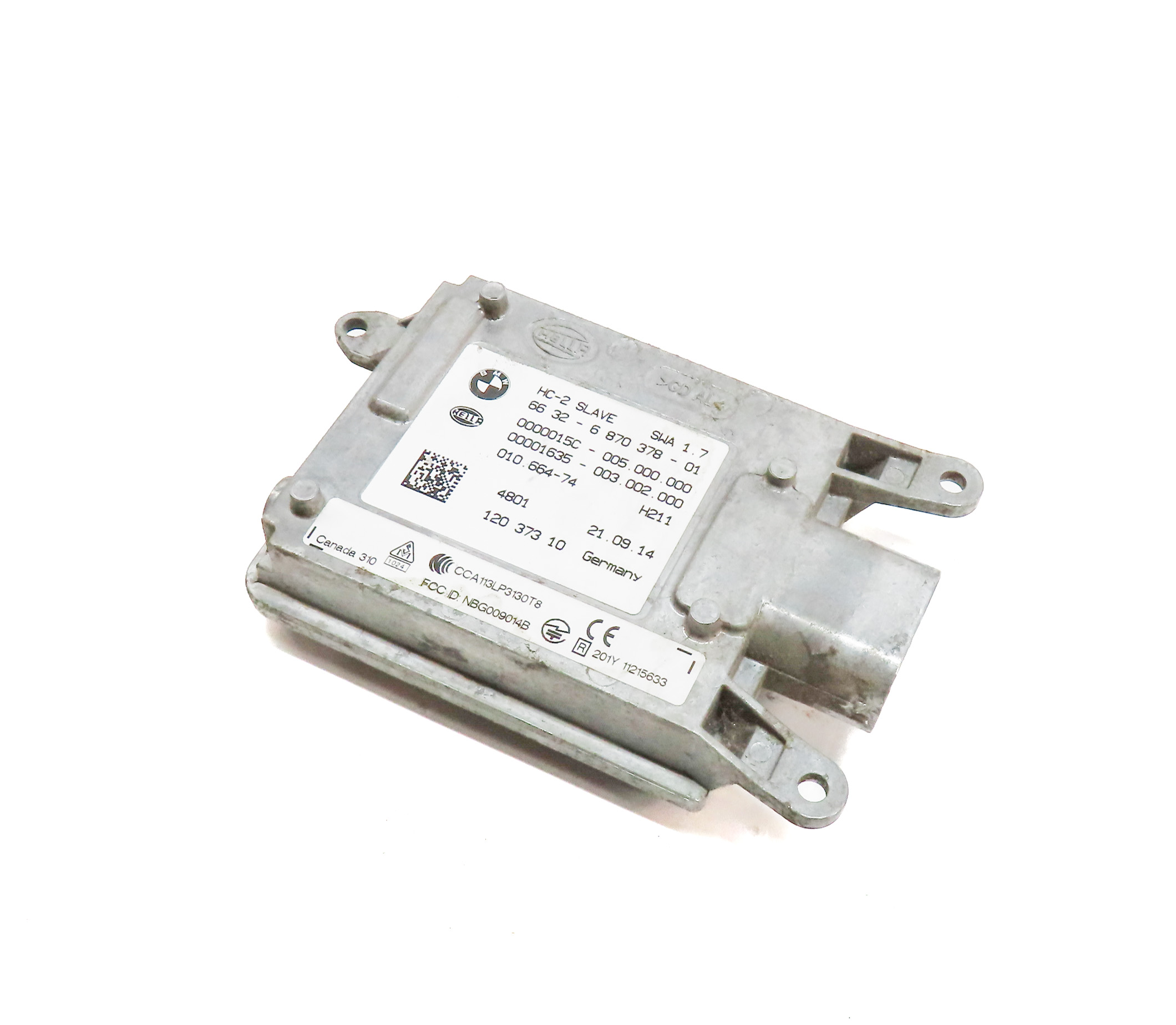 2015 BMW X5 (F15) REAR DRIVER ASSIST BLIND SPOT RADAR SENSOR MODULE SLAVE — exact item pictured